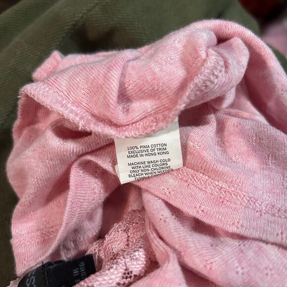 Vintage Y2K Express Lace Cami Tank Pink Size Small Layering Fairy Coquette - Picture 3 of 4